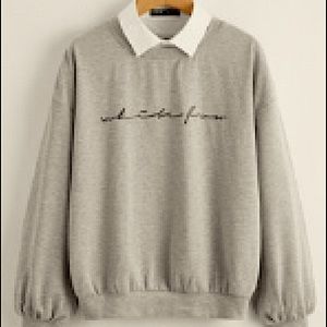 Collared sweatshirt